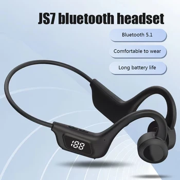 JS7 Kaula Vadāmība Bluetooth Bezvadu austiņas Austiņas Dzirdes Ar Mikrofonu Handfree Sporta Stereo Earbuds Viedtālruņiem