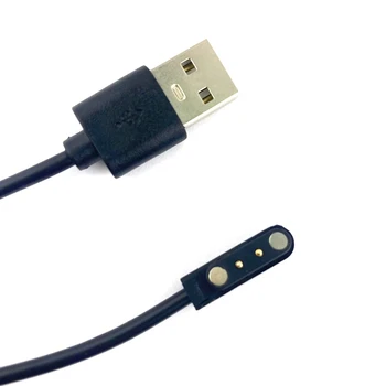 2gab Universal 2 Pin Smart Skatīties Magnētiskas Uzlādes Kabelis USB attālums 4.0 Vīrietis, lai 2 Pin Magnētisko Iesūkšanas Lādētāju Smart Skatīties