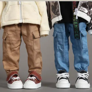 30cm BJD bērnu apģērbs bikses (dungriņi) modes kabatas bikses gadījuma bikses par 1/6bjd, yosd lelle drēbes SD zīdaiņu apģērbu