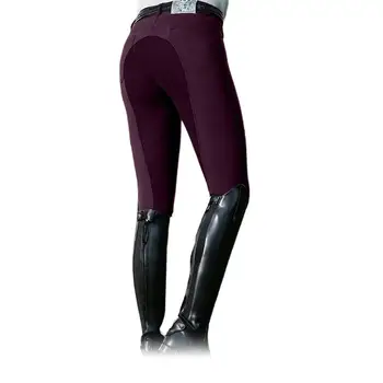 Sieviešu Modes Sportisks Augsta Vidukļa Elastīgi Spandex Jāšanas Bikses Zirgu Sacīkšu Izdilis Bikses ar Kabatas штаны