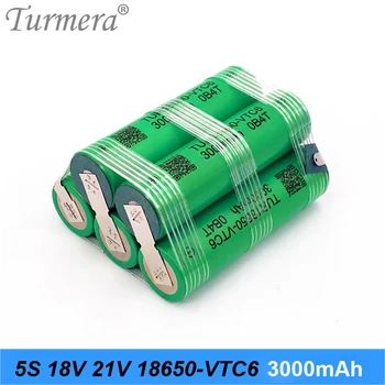 TUR18650VTC6 30A 18650 pack baterijas 5s 18V 21V 3000mah VTC6 Akumulatoru Skrūvgriezis Bateriju vai Gaisa Dūkoņa Izmantot, Pielāgot