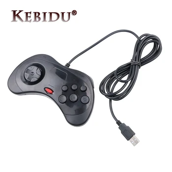 Kebidumei 1GB USB Vadu Gamepad 6 Pogas Spēle Kontrolieris JoyPad Kursorsviru, Lai Sega par Saturna Sistēmu, Stilu, PC, Mac