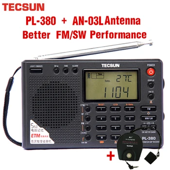Tecsun PL-380 Radio DSP ar-03L Profesionālās SW Joslas Ārējās Antenas Fm Am Stereo Pasaules Joslā Uztvērēju VS Tecsun PL-310ET