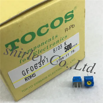 TOCOS GF063P1 B101K B102K B103K B104K B105K B201K B202K B203K B204K B501K B502K B504K Regulējamu precizitāti potenciometra