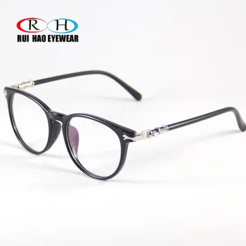 RUI HAO BRIĻĻU Retro Brilles Vīriešu Tautas Vintage Briļļu Sievietes Apaļas Brilles Rāmi, Optiskās Brilles Pilnu Briļļu oculos