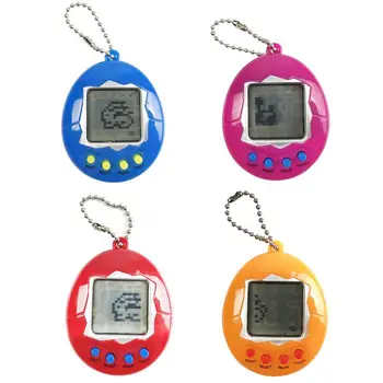 Mini Elektronisko Mājdzīvnieki LCD Virtuālo Digitālo Pet Rokas Elektronisko Spēļu Automātu ar Keychain 90S Nostalgic Pikseļu Pet Rotaļlietas