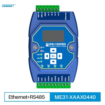 CDSENET Ethernet I/O 4DI+4DO Slēdzis Vērtību Iegādes Kontrolieris ModBus ME31-XAAX0440 RS485 Serial Port RJ45 Tīkla Ports, 8-28V