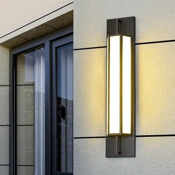 Ūdensizturīgs Āra Sienas Lampas LED Stailess tērauda Sienas Apgaismojumam IP65 Dārza Gaismas Villa veranda Sconce Gaismas 110V, 220V Sconce Lumina
