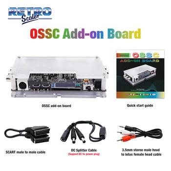 RetroScaler OSSC Add-on Board Linedouble un Izlīdzināšanas Režīms ar Composite un S-video Ieejas NTSC/PAL Retro Spēļu Konsoles