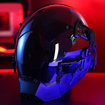 Cyber Punk Maska Cosplay Valkāt Rotaļlietas Futūristisks Cool Tehnoloģijas Ķivere Mehāniskās Stils Zinātniskās Fantastikas Halloween Puse Dāvana