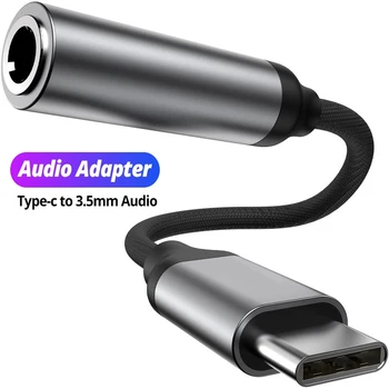USB Type C Līdz 3,5 mm Aux Adapteri USB-B 3.5 Jack Audio Kabelis, Austiņas Kabelis Pārveidotājs Samsung S21 S22 Xiaomi Mi 11 10