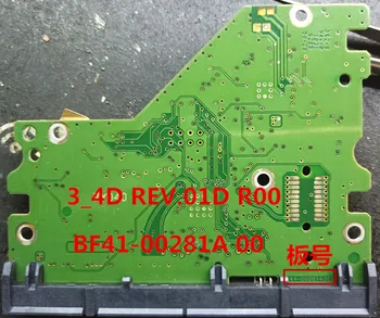 HDD PCB Kuģa BF41-00281A 00 3_4D REV.01D R00 Samsung 3.5 SATA cieto disku remonta daļas datu atgūšanas HD203WI/CE 2T